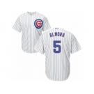 Chicago Cubs #5 Albert Almora Jr Replica White Home Cool Base MLB Jersey