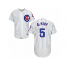 Chicago Cubs #5 Albert Almora Jr White Home Flexbase Authentic Collection MLB Jersey