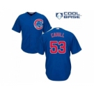 Chicago Cubs #53 Trevor Cahill Blue New Cool Base Stitched Baseball Jersey