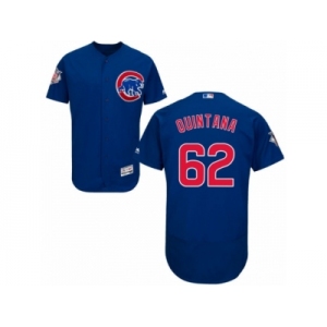 Chicago Cubs #62 Jose Quintana Royal Blue Alternate Flexbase Authentic Collection MLB Jersey