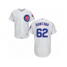 Chicago Cubs #62 Jose Quintana White Home Flexbase Authentic Collection MLB Jersey