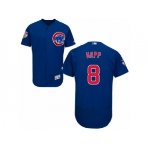 Chicago Cubs #8 Ian Happ Royal Blue Alternate Flexbase Authentic Collection MLB Jersey