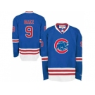 Chicago Cubs #9 Javier Baez Blue Long Sleeve Stitched MLB Jersey