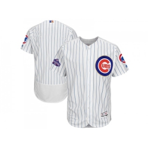 Chicago Cubs Blank White 2017 Gold Program Flexbase Stitched MLB Jersey