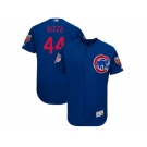 Men Chicago Cubs #44 Anthony Rizzo Majestic Royal 2018 Spring Training Flex Base Player Jersey