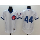 Men Chicago Cubs #44 Anthony Rizzo Majestic White Flexbase Authentic Cooperstown Player Jersey