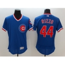 Men Chicago Cubs #44 Anthony Rizzo Majestic blue Flexbase Authentic Cooperstown Player Jersey