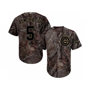 Men Chicago Cubs #5 Albert Almora Jr. Camo Realtree Collection Cool Base Stitched MLB Jersey