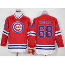 Men Chicago Cubs #68 Jorge Soler Red Long Sleeve Stitched Baseball Jersey