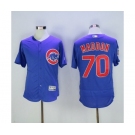 Men Chicago Cubs #70 Joe Maddon Majestic Blue Flexbase Authentic Collection Player Jersey