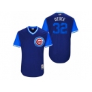 Men's 2017 Little League World Series Cubs Brian Duensing #32 Deuce Royal Jersey