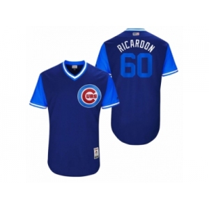Men's 2017 Little League World Series Cubs Felix Pena #60 Ricardon Royal Jersey