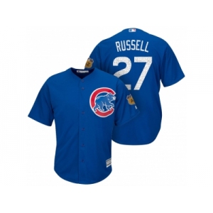 Men's Chicago Cubs #27 Addison Russell 2017 Spring Training Cool Base Stitched MLB Jersey