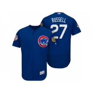 Men's Chicago Cubs #27 Addison Russell 2017 Spring Training Flex Base Authentic Collection Stitched Baseball Jersey