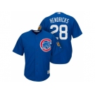 Men's Chicago Cubs #28 Kyle Hendricks 2017 Spring Training Cool Base Stitched MLB Jersey