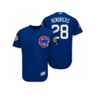 Men's Chicago Cubs #28 Kyle Hendricks 2017 Spring Training Flex Base Authentic Collection Stitched Baseball Jersey