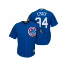 Men's Chicago Cubs #34 Jon Lester 2017 Spring Training Cool Base Stitched MLB Jersey