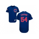 Men's Chicago Cubs #54 Aroldis Chapman Majestic Alternate Blue Flex Base Authentic Collection Player Jersey