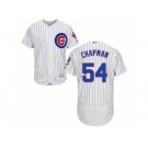 Men's Chicago Cubs #54 Aroldis Chapman Majestic Alternate White Flex Base Authentic Collection Player Jersey