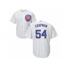 Men's Chicago Cubs #54 Aroldis Chapman Majestic White Home Cool Base Jersey