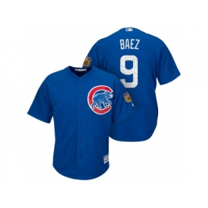 Men's Chicago Cubs #9 Javier Baez 2017 Spring Training Cool Base Stitched MLB Jersey