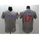 Men's Chicago Cubs Kris #17 Bryant Majestic Gray Flexbase Authentic Collection Player Jersey