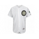 Men's Chicago Cubs Majestic Blank White Fashion 2016 Memorial Day Flex Base Team Jersey