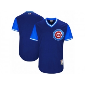 Men's Chicago Cubs Majestic Navy 2017 Players Weekend Authentic Blank Jersey