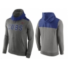 Men's Chicago Cubs Nike Gray Cooperstown Collection Hybrid Pullover Hoodie