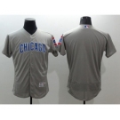 Men's Chicago Cubs blank Majestic Gray Flexbase Authentic Collection Team Jersey