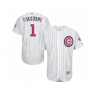 Men's Majestic Chicago Cubs #1 Kosuke Fukudome Authentic White 2016 Mother's Day Fashion Flex Base MLB Jersey