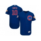 Men's Majestic Chicago Cubs #10 Ron Santo Royal Blue Flexbase Authentic Collection MLB Jersey