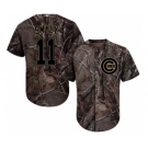 Men's Majestic Chicago Cubs #11 Drew Smyly Authentic Camo Realtree Collection Flex Base MLB Jersey