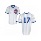 Men's Majestic Chicago Cubs #17 Kris Bryant Authentic White 1988 Turn Back The Clock Cool Base MLB Jersey