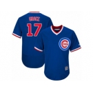 Men's Majestic Chicago Cubs #17 Mark Grace Replica Royal Blue Cooperstown Cool Base MLB Jersey