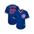 Men's Majestic Chicago Cubs #22 Jason Heyward Replica Royal Blue Cooperstown Cool Base MLB Jersey