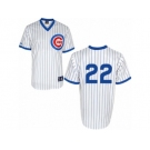 Men's Majestic Chicago Cubs #22 Jason Heyward Replica White 1988 Turn Back The Clock Cool Base MLB Jersey