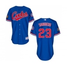 Men's Majestic Chicago Cubs #23 Ryne Sandberg Replica Royal Blue 1994 Turn Back The Clock MLB Jersey