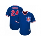 Men's Majestic Chicago Cubs #24 Dexter Fowler Replica Royal Blue Cooperstown Cool Base MLB Jersey