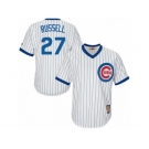 Men's Majestic Chicago Cubs #27 Addison Russell Replica White Home Cooperstown MLB Jersey