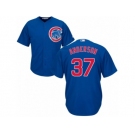 Men's Majestic Chicago Cubs #37 Brett Anderson Replica Royal Blue Alternate Cool Base MLB Jersey