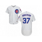 Men's Majestic Chicago Cubs #37 Brett Anderson White Home Flexbase Authentic Collection MLB Jersey