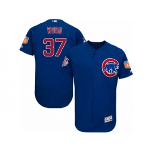 Men's Majestic Chicago Cubs #37 Travis Wood Royal Blue Flexbase Authentic Collection MLB Jersey