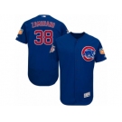 Men's Majestic Chicago Cubs #38 Carlos Zambrano Royal Blue Flexbase Authentic Collection MLB Jersey