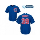 Men's Majestic Chicago Cubs #39 Jason Hammel Authentic Royal Blue Alternate Cool Base MLB Jersey