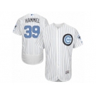 Men's Majestic Chicago Cubs #39 Jason Hammel Authentic White 2016 Father's Day Fashion Flex Base MLB Jersey