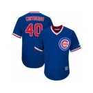 Men's Majestic Chicago Cubs #40 Willson Contreras Replica Royal Blue Cooperstown Cool Base MLB Jersey