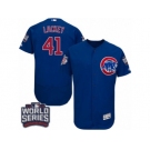 Men's Majestic Chicago Cubs #41 John Lackey Royal Blue 2016 World Series Bound Flexbase Authentic Collection MLB Jersey