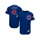 Men's Majestic Chicago Cubs #41 John Lackey Royal Blue Flexbase Authentic Collection MLB Jersey