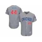 Men's Majestic Chicago Cubs #44 Anthony Rizzo Grey Flexbase Authentic Collection MLB Jersey